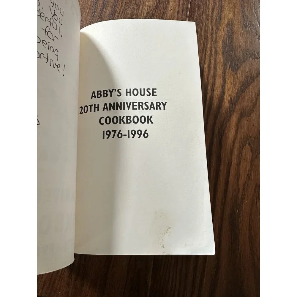 Abby’s‎ House 20th Anniversary Cookbook 1976-1996